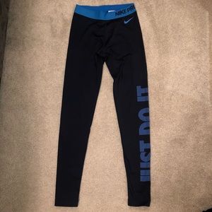 NIKE PRO fleece lined dri-fit leggings